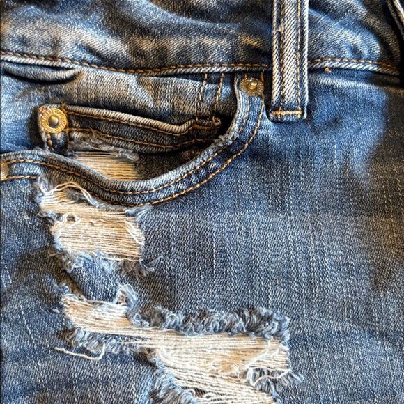 American Eagle Denim Mini Skirt size 4 - Picture 3 of 7